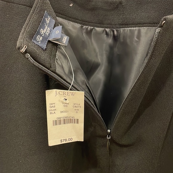 J.Crew Factory Black Pencil Skirt Size 0 NWT - Picture 7 of 8